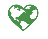 Green Ways- Green Heart Earth on transparent